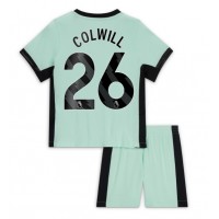 Camisa de Futebol Chelsea Levi Colwill #26 Equipamento Alternativo Infantil 2023-24 Manga Curta (+ Calças curtas)